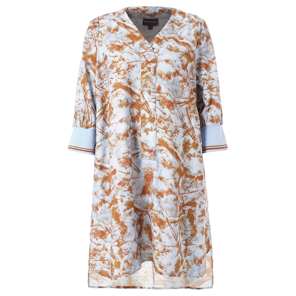 Studio SSolenne Tunic Tunic Light blue + brown pattern