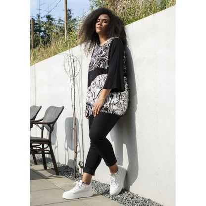 Studio SSophie Tunic Tunic Black with white zebra