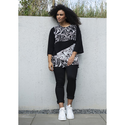 Studio SSophie Tunic Tunic Black with white zebra