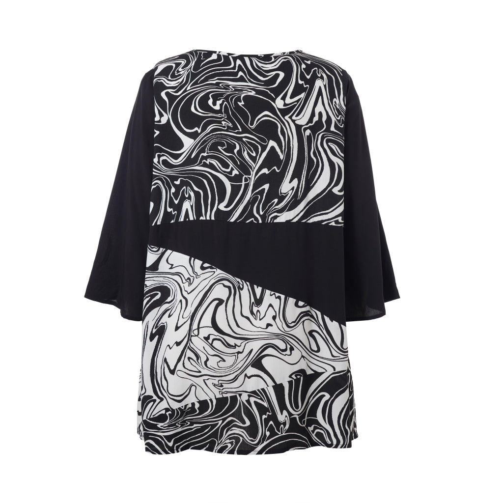 Studio SSophie Tunic Tunic Black with white zebra