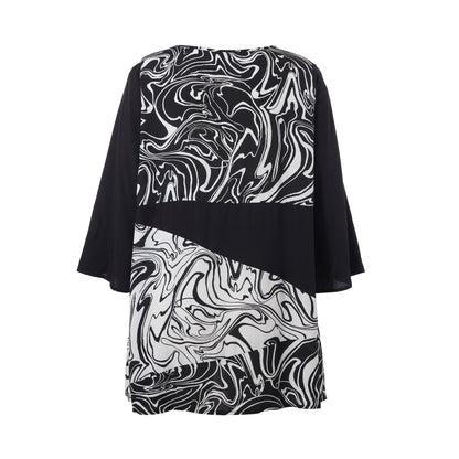 Studio SSophie Tunic Tunic Black with white zebra