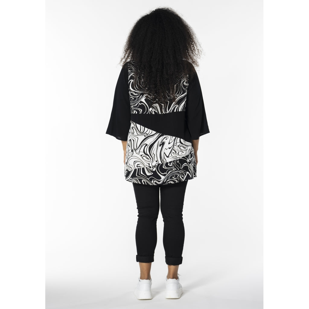 Studio SSophie Tunic Tunic Black with white zebra