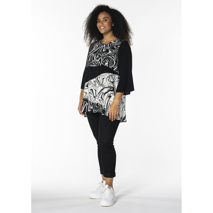 Studio SSophie Tunic Tunic Black with white zebra