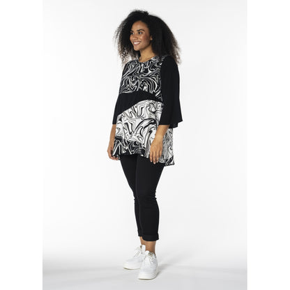 Studio SSophie Tunic Tunic Black with white zebra
