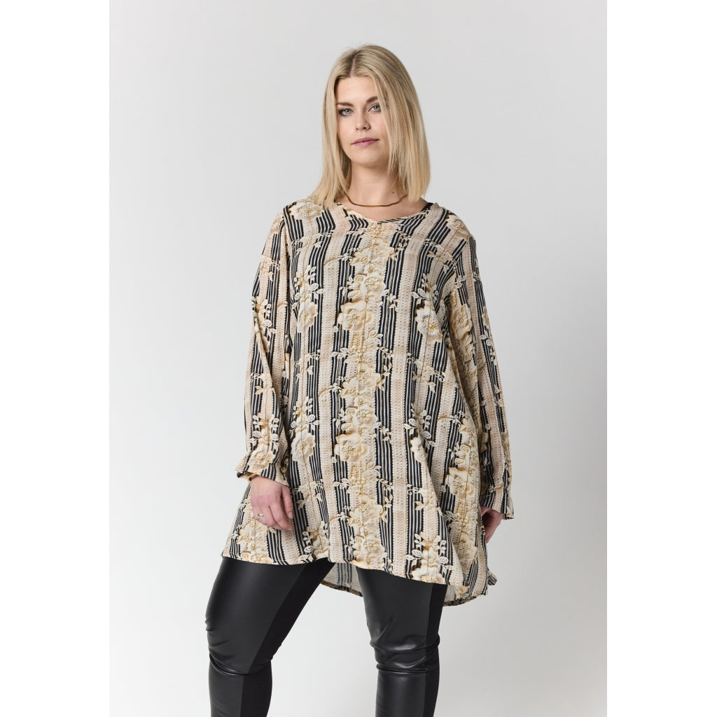 Studio STanja Tunic Tunic Sand/black stripes