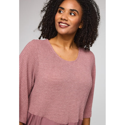 Studio SYrsa Long Dress with knit Long Dress Rose