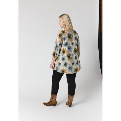 Studio SYvonne Tunic Tunic Sand with square details