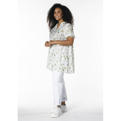 Studio Skanja Tunic Tunic White eith green and purple spots