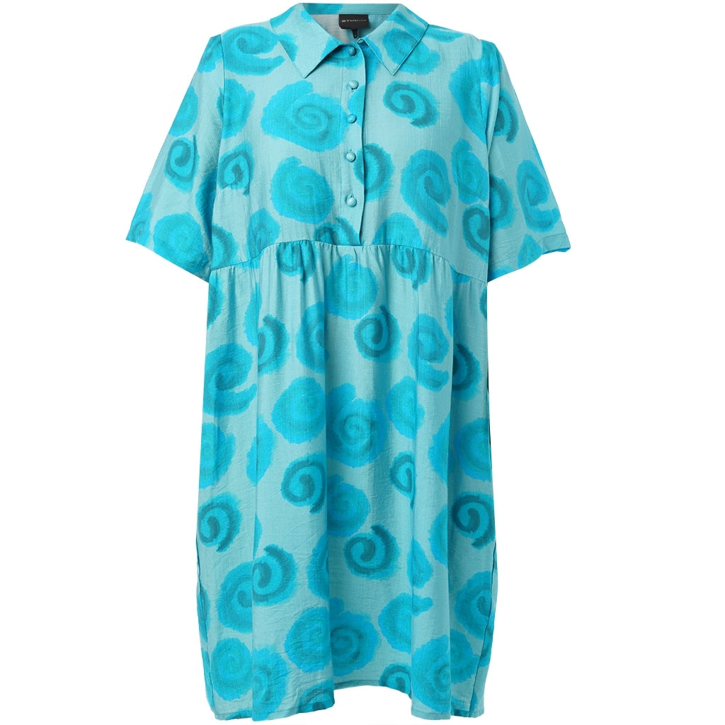 Studio Slise Dress Dress Blue with blue roses