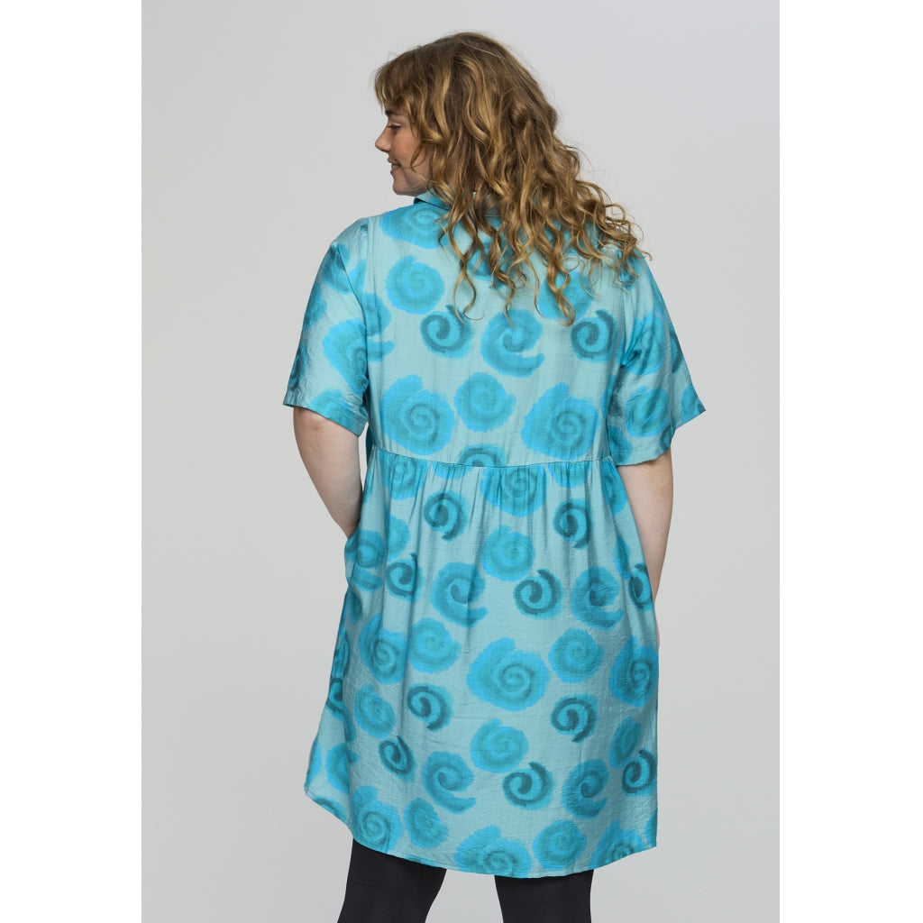 Studio Slise Dress Dress Blue with blue roses