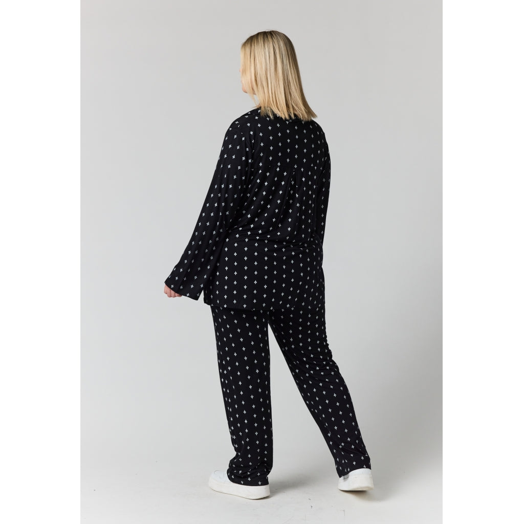 Studio Smimi Shirt Shirt black with white flowers